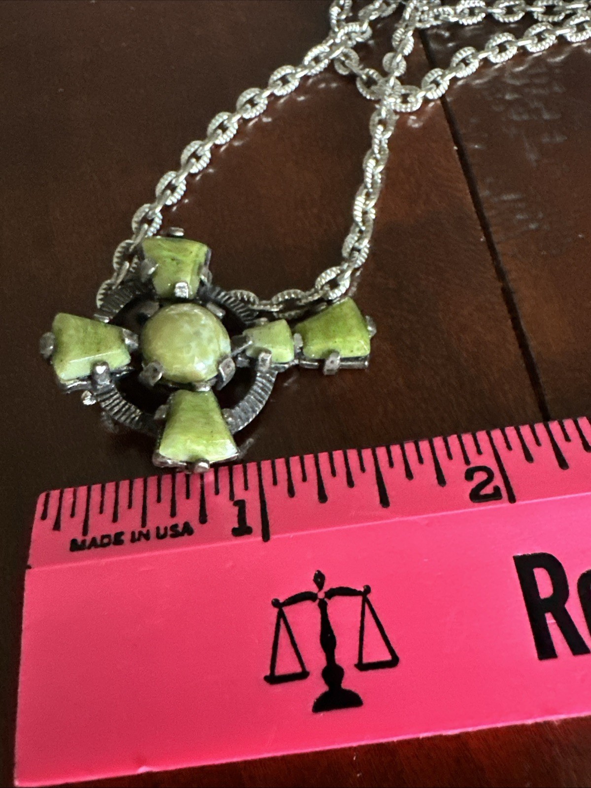 Connemara Marble Irish Jewelry Necklace Cross Vintage