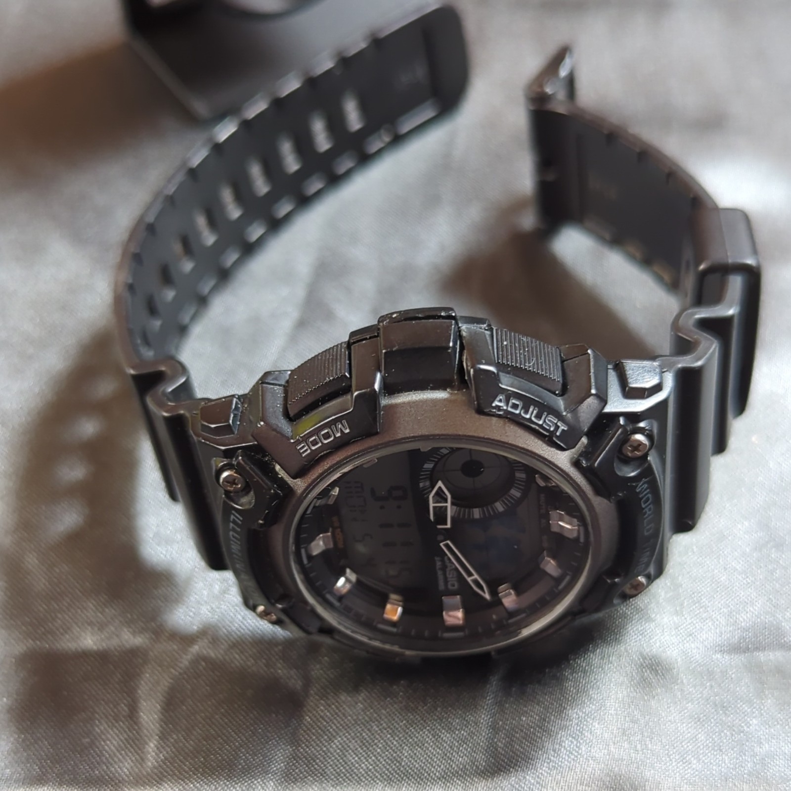 Casio AEQ-200W World Time Illuminator Analog Digital Black Men’s Wristwatch