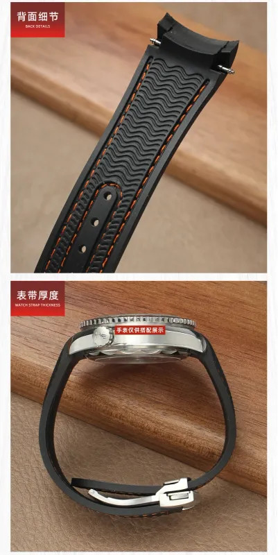 Sport Watchband Waterproof Watch Strap 21mm For Omega Planet Ocean 600 Quarter