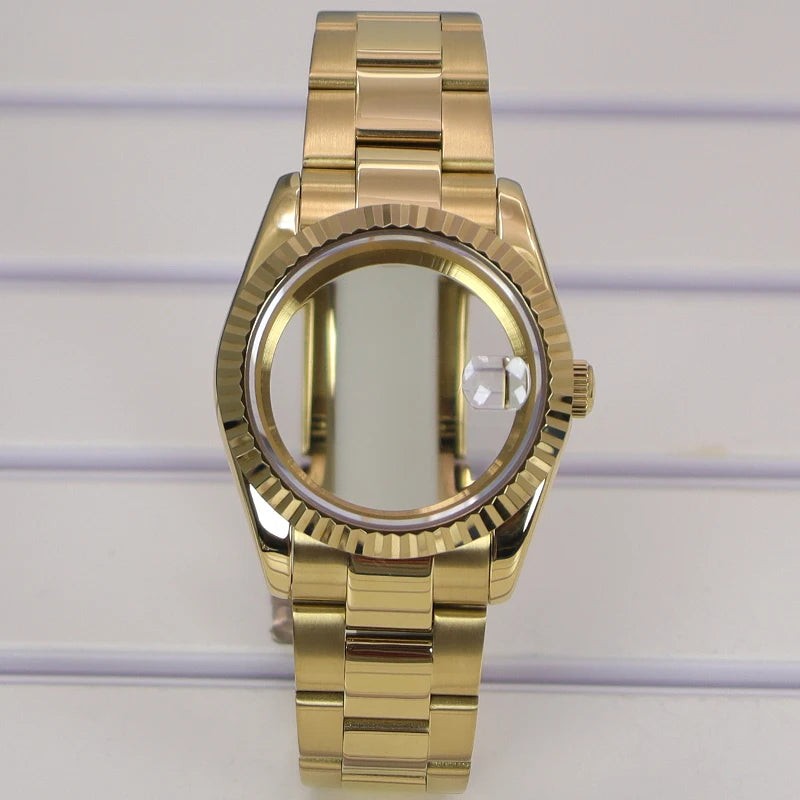 36/39mm Watch Cases Set Sapphire Glass For NH35 NH36 NH34 NH70 8215 Datejust