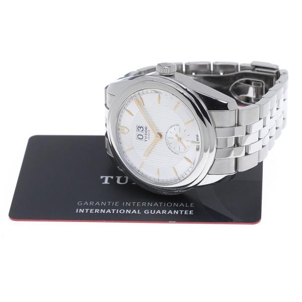 Tudor Glamour Double Date 57100 42mm SS Silver Dial Automatic Watch #C7318
