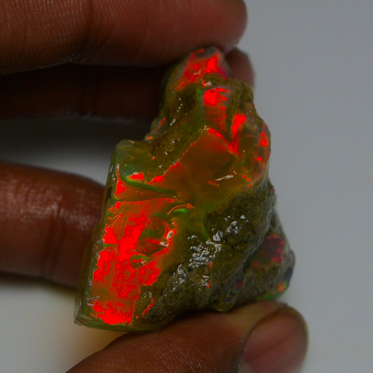 Stunning Ethiopian Opal Rough 84.05 Cts, Large Oil Opal Specimen Natural Opal