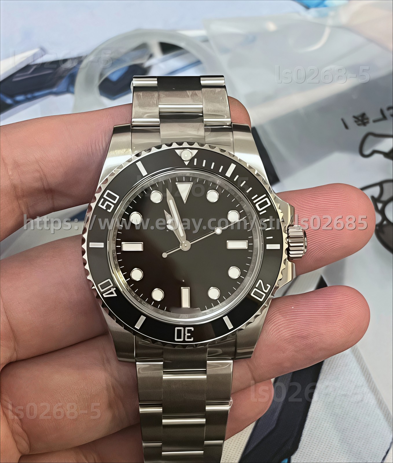 40mm Stainless Steel Watch Case With Band Kit For 2824 3135