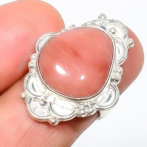 Natural Red Mookaite – Australia Gemstone 925 Silver Plated Ring s.6 TR508-563
