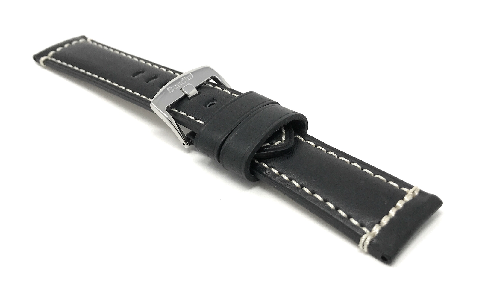 22mm Double Stitch Leather Watch Band Strap for Tissot Chrono XL