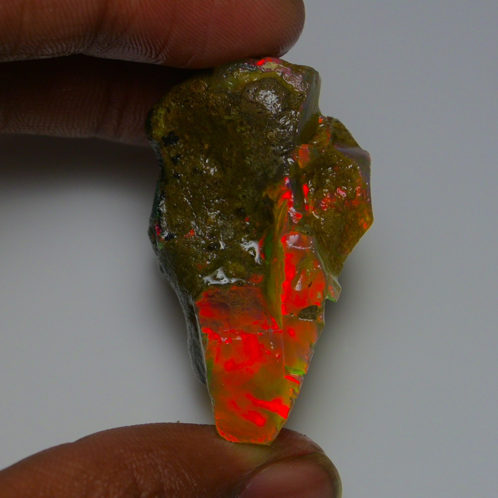 Stunning Ethiopian Opal Rough 84.05 Cts, Large Oil Opal Specimen Natural Opal