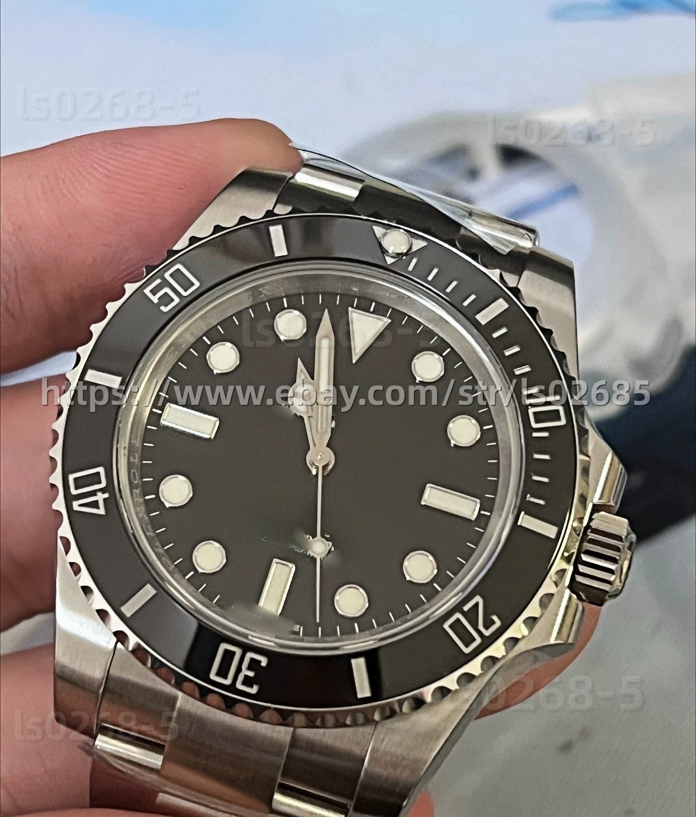 40mm Stainless Steel Watch Case With Band Kit For 2824 3135