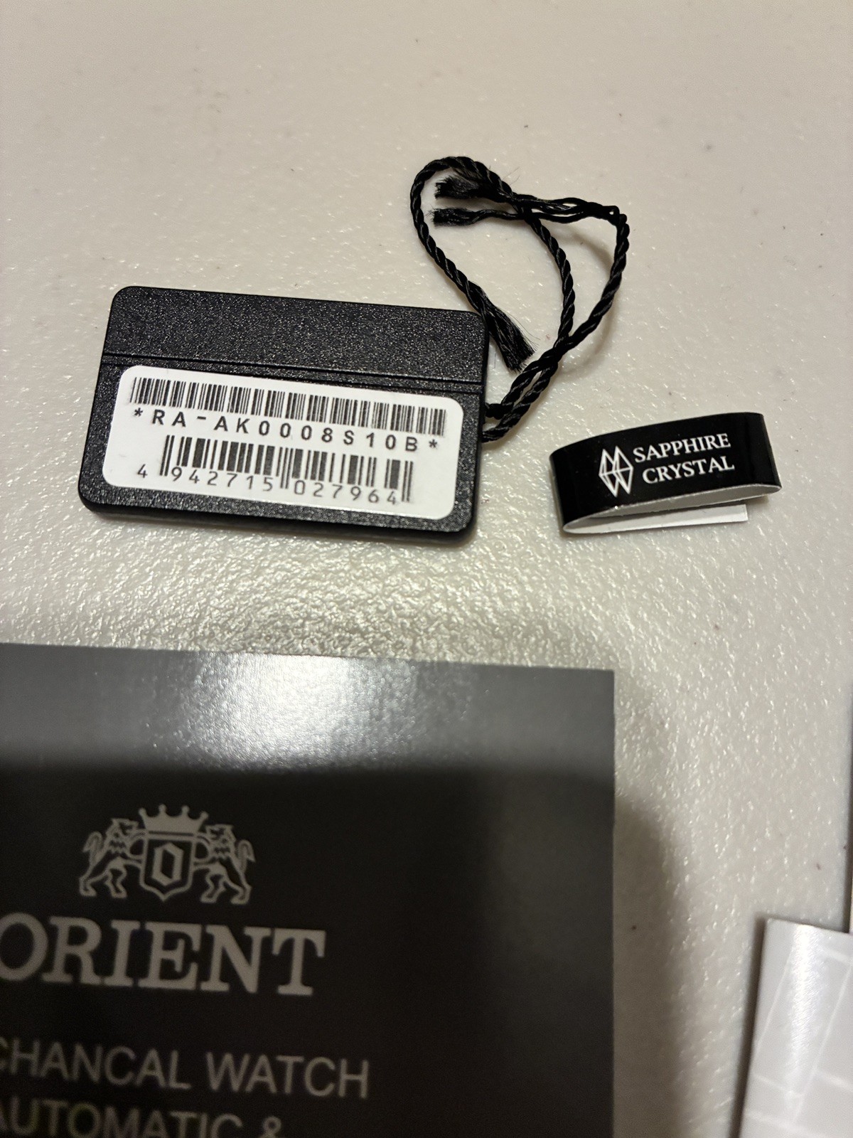 Orient Men’s Sun And Moon Automatic Watch Silver Stainless Case Black Leather
