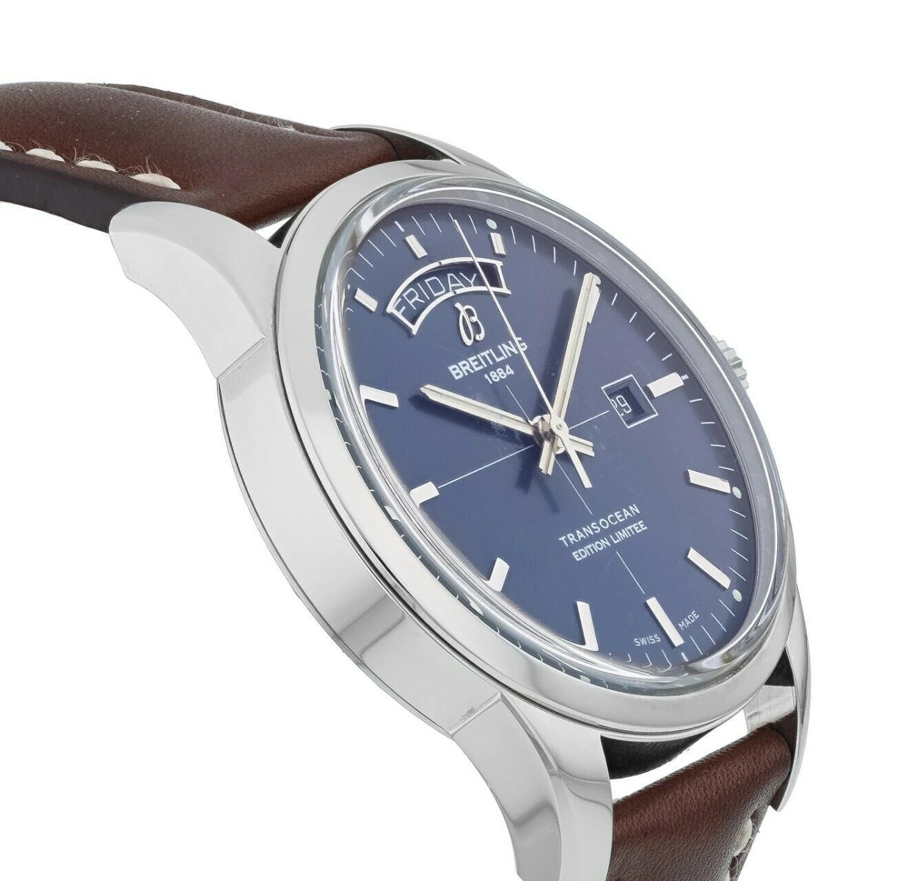 Breitling Transocean Day & Date ”Aurora Blue” Limited Edition of Only 1000 Pcs