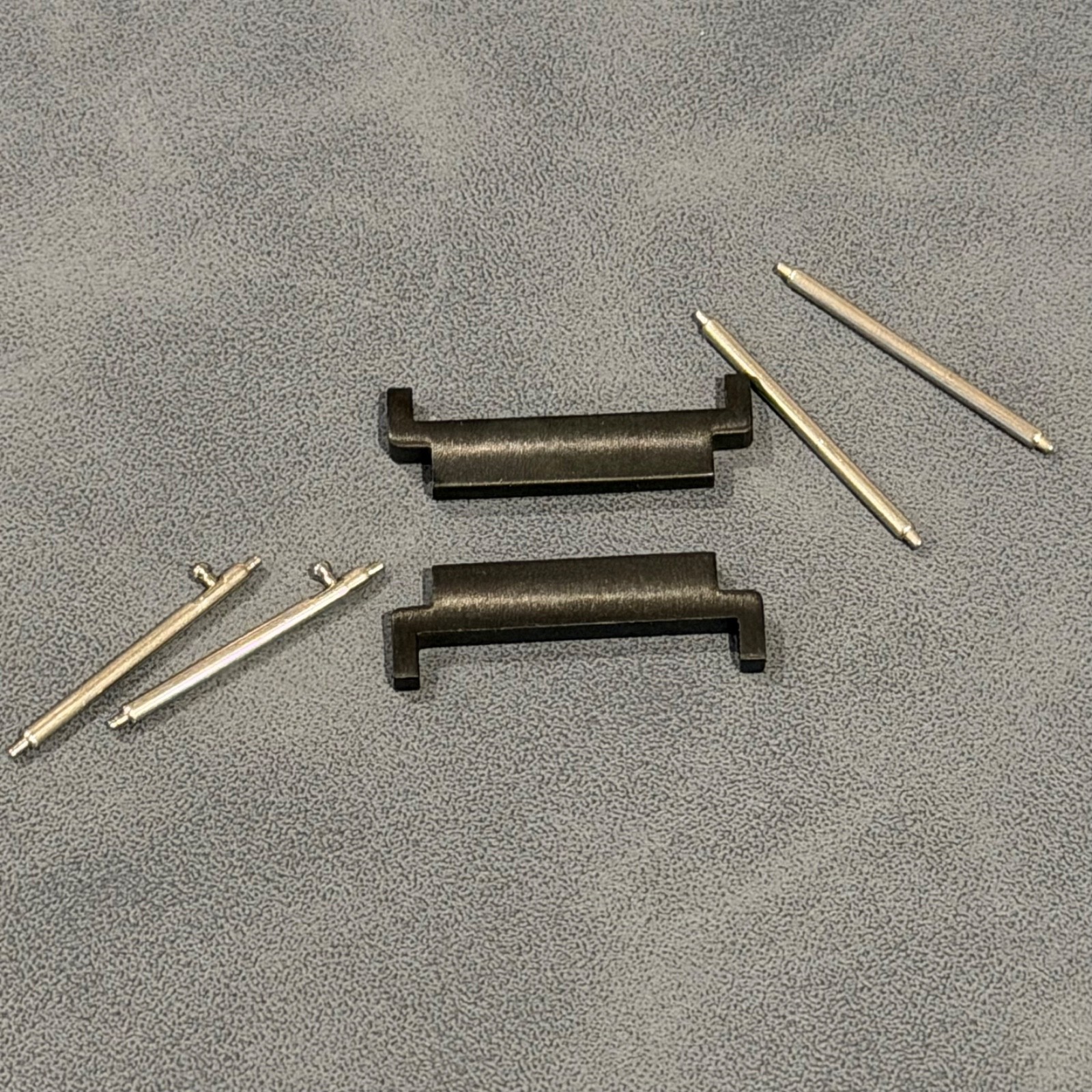 20mm to 22mm Convertor Watch Connector Adapter Brushed Black Stainless Steel