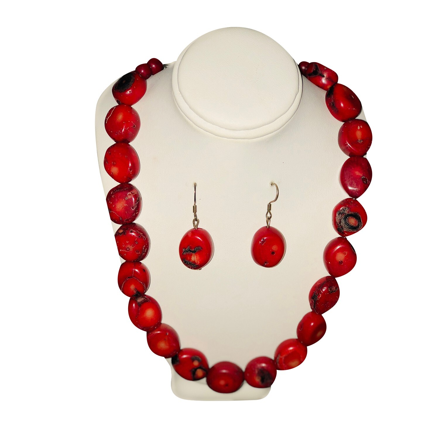 AJ 190 Chunky coral statement necklace. Perfect for a gift!