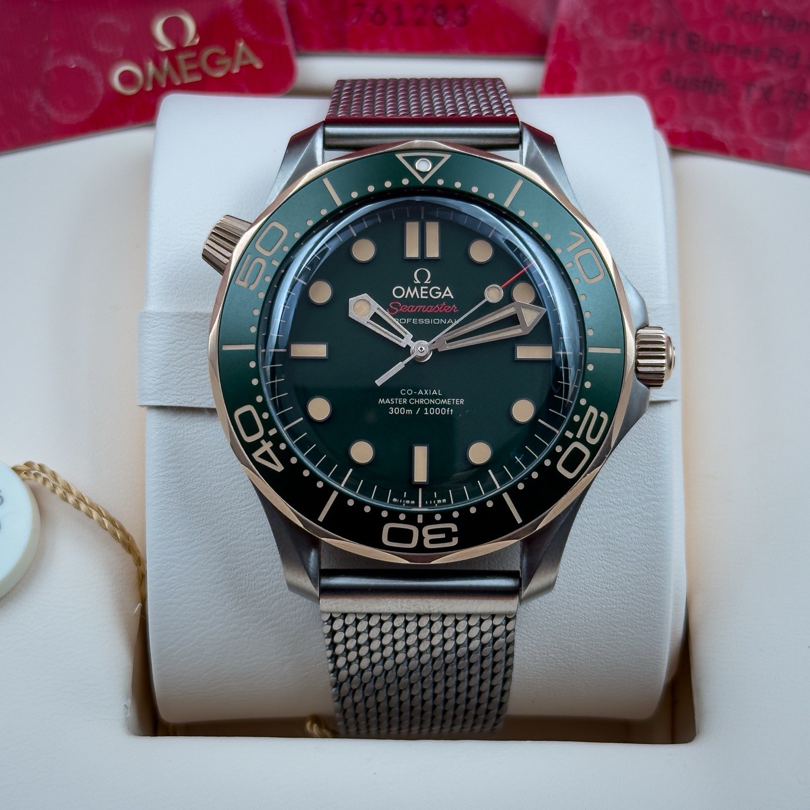 Omega Seamaster Diver 300M Titanium Bronze Gold 210.90.42.20.10.001 2025 B&P