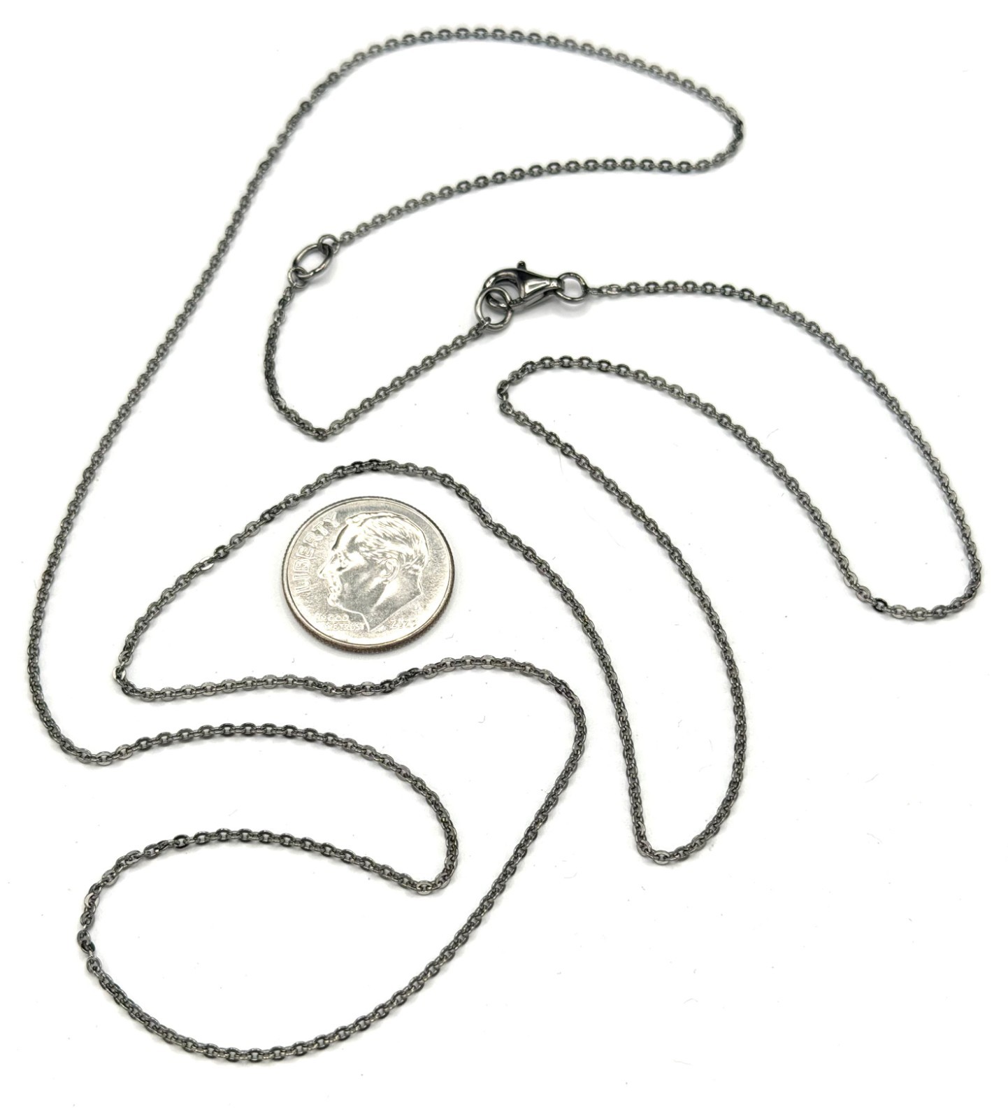 Kit Heath Ruthenium Over Sterling Silver Adjustable Chain Necklace 28–30” NWT