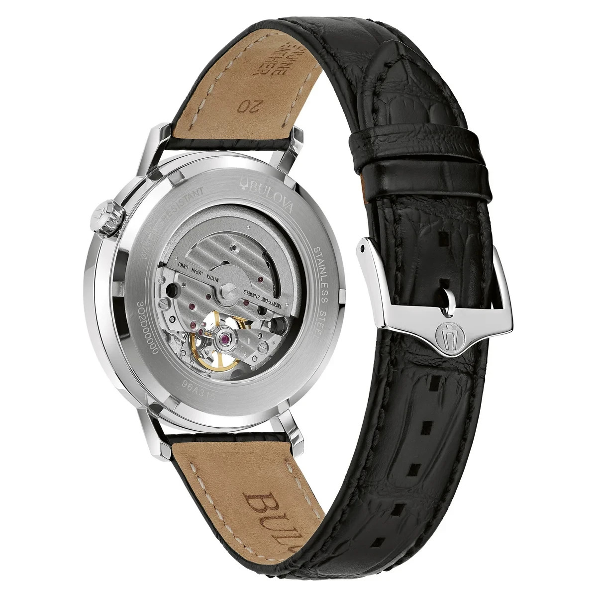 Bulova Aerojet Automatic Stainless Steel Men’s Watch, 41mm 96A315 NEW