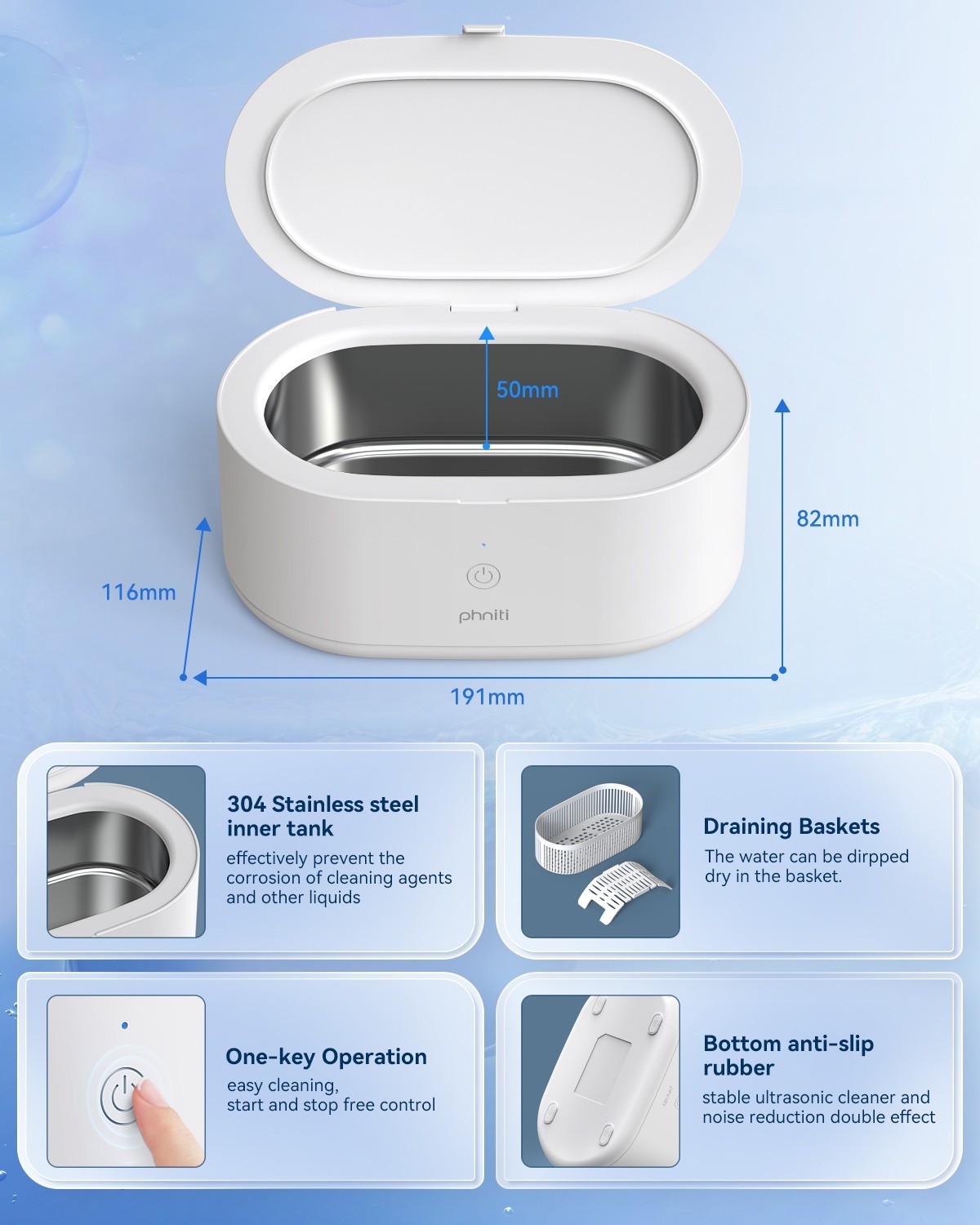 Ultrasonic Cleaner with Timer Heating Machine Digital Sonic Cleaner