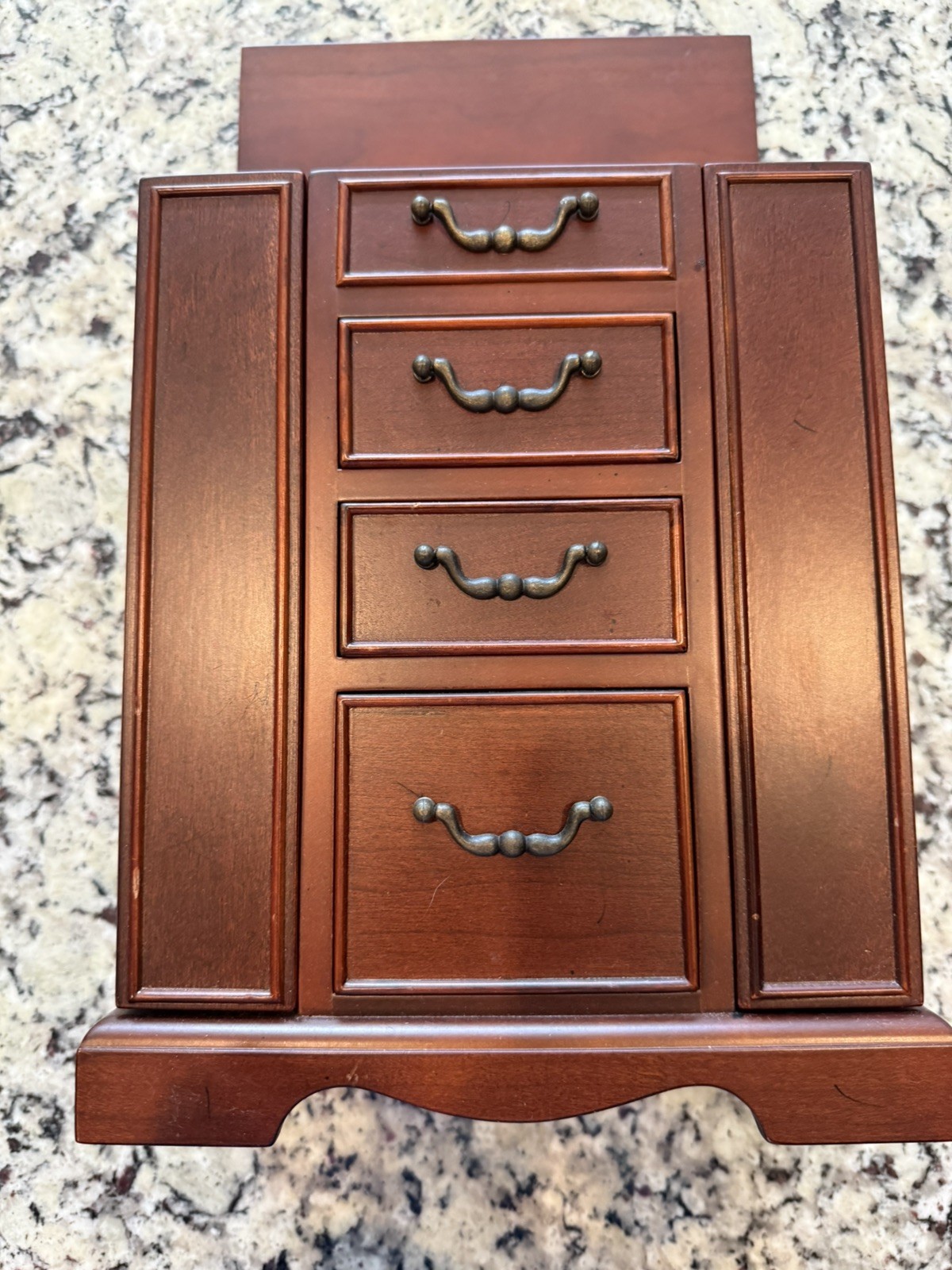 Bombay Company Jewelry Box Chest with Swing Out Necklace Compartments 1997