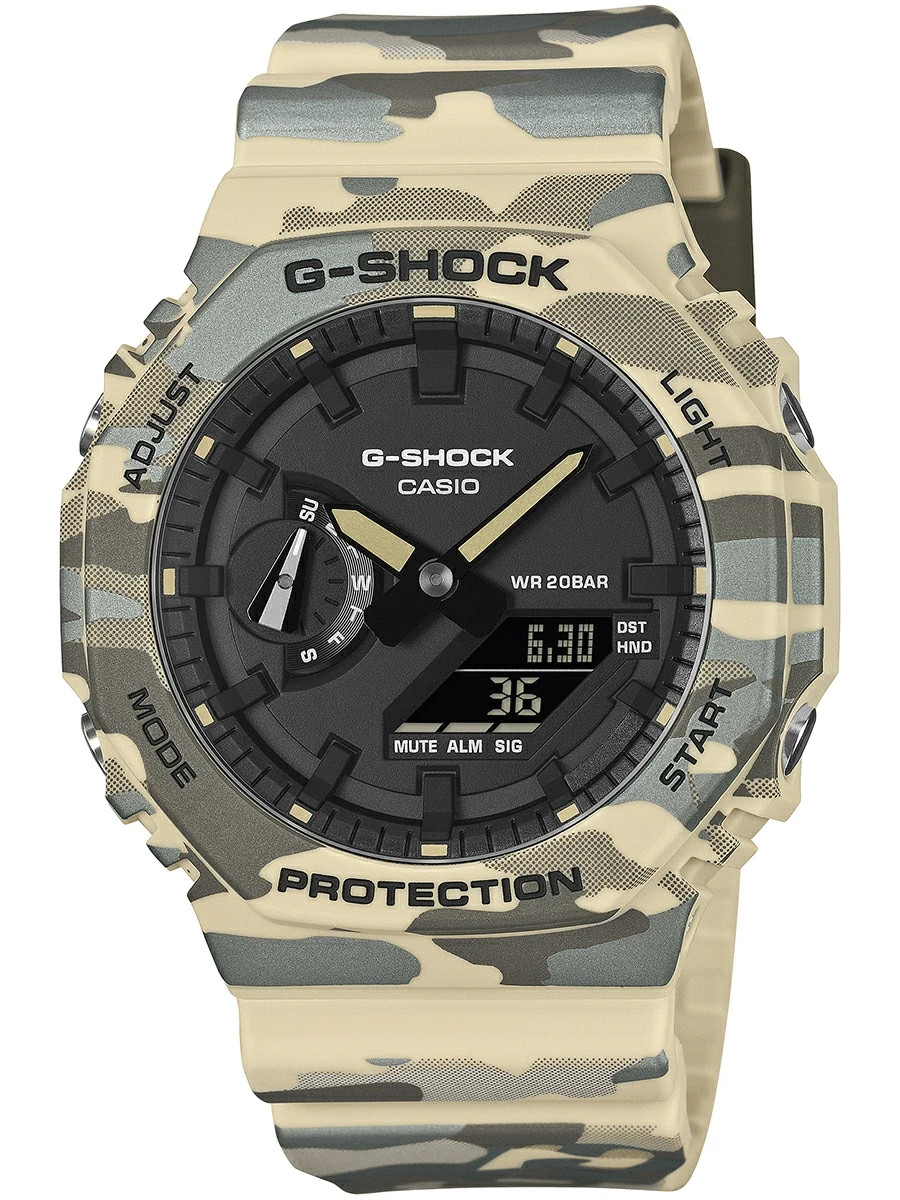 Casio G-SHOCK Original Camoflage GA-2100CM-5AJF Ana-Digi Octagon 2026
