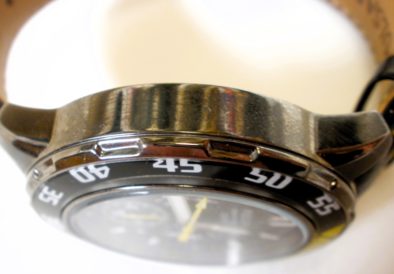Pulsar VD53-X074 Chronograph 100m Watch Black Dial 44mm inc oem Leather Strap
