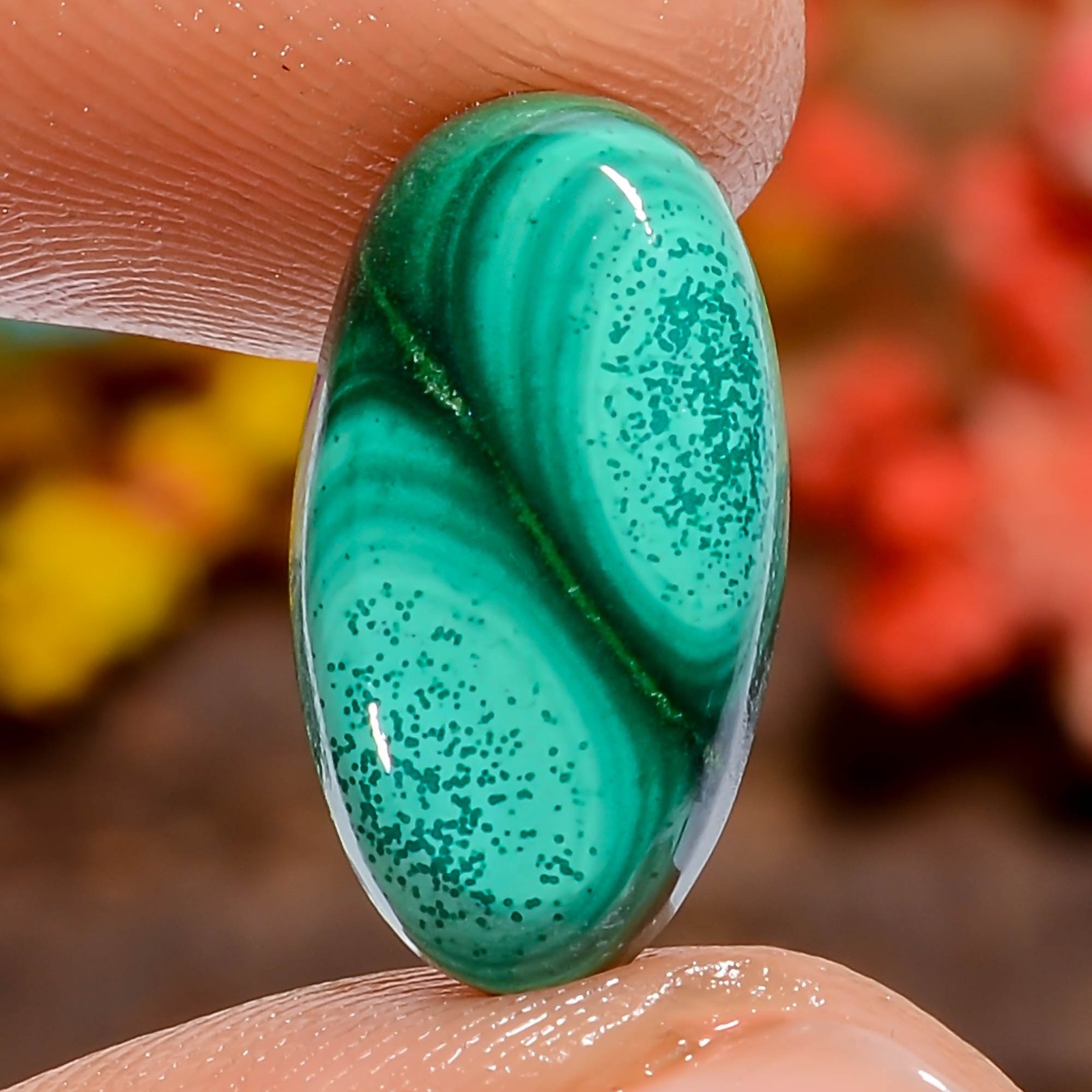 Genuine Natural Malachite Oval 9Ct 16X8X3mm Loose Gemstone Artisan Green Africa
