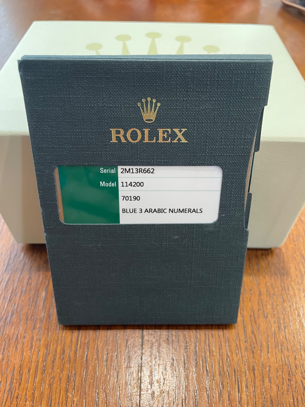 Rolex Air King 34mm Blue Dial + EXCELLENT CONDITION + Box, Tags and Manuals