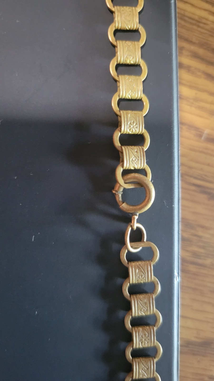 Gold Tone Multi-Strand Curb Chain Statement Necklace, Metal, Spring Ring Clasp