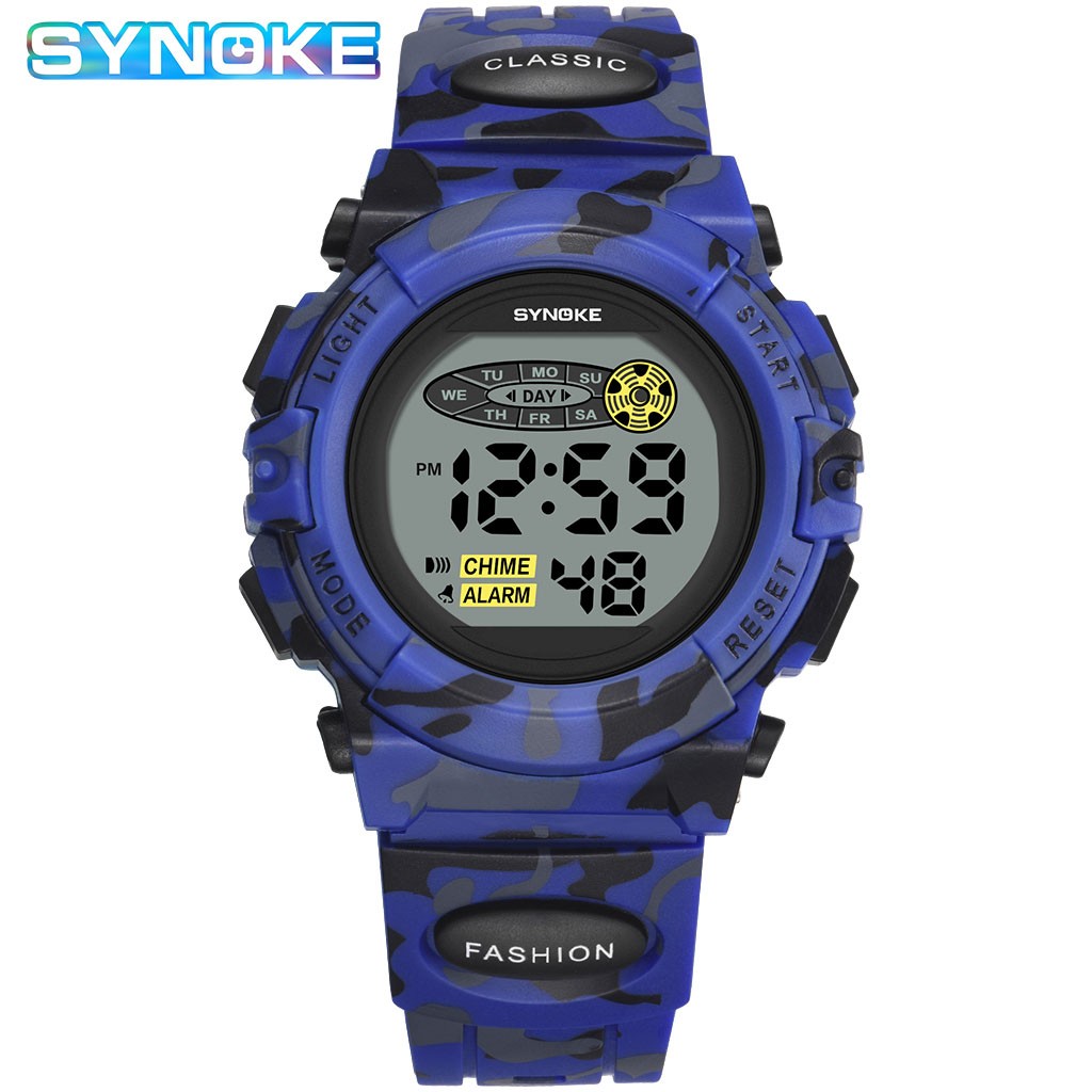 Boy and Girl Electronic Sports Watches Waterproof Watches LED Screen Watch Gift