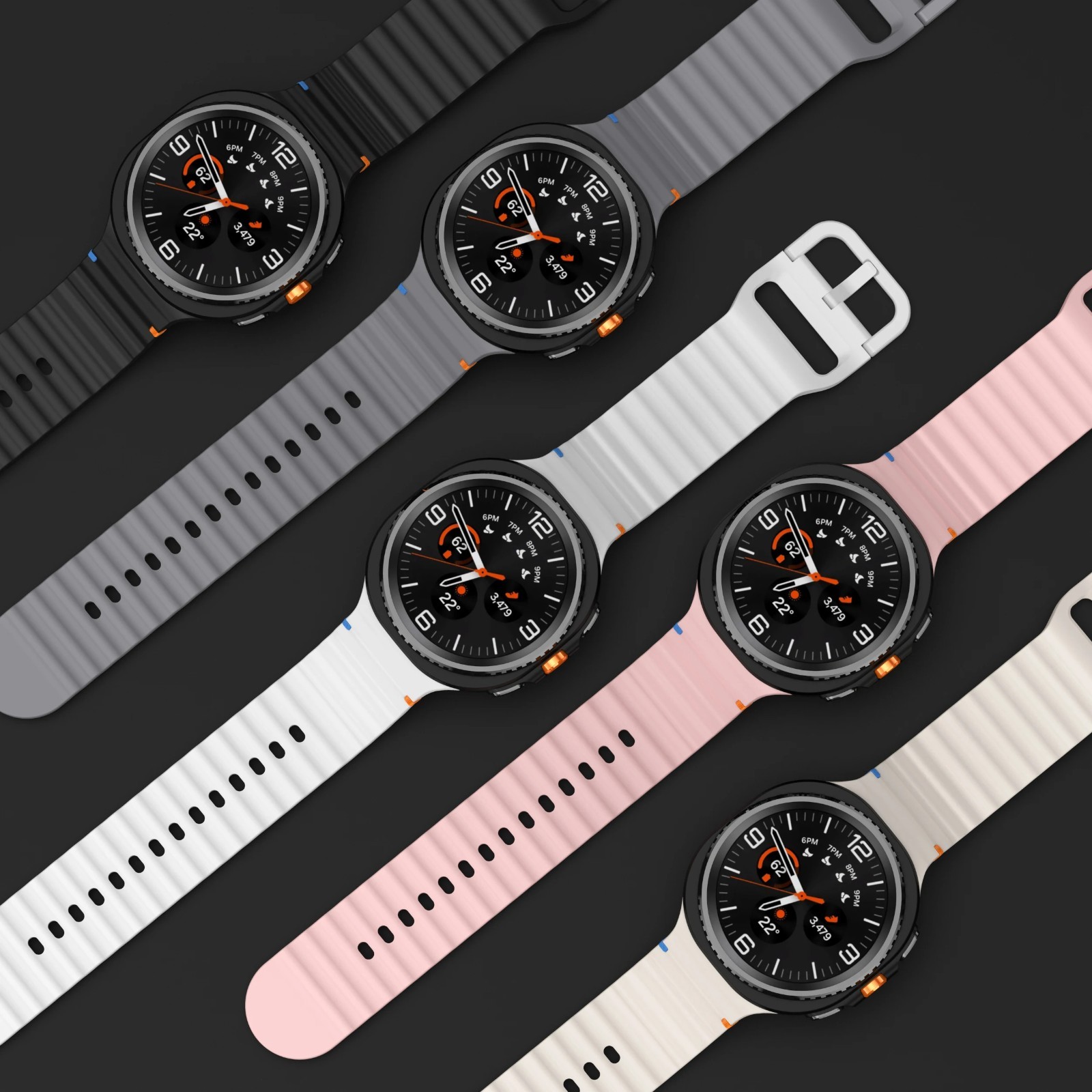 Original Band Silicone for Samsung Galaxy Watch 8 Classic 46mm Strap ✅ 44mm 40mm