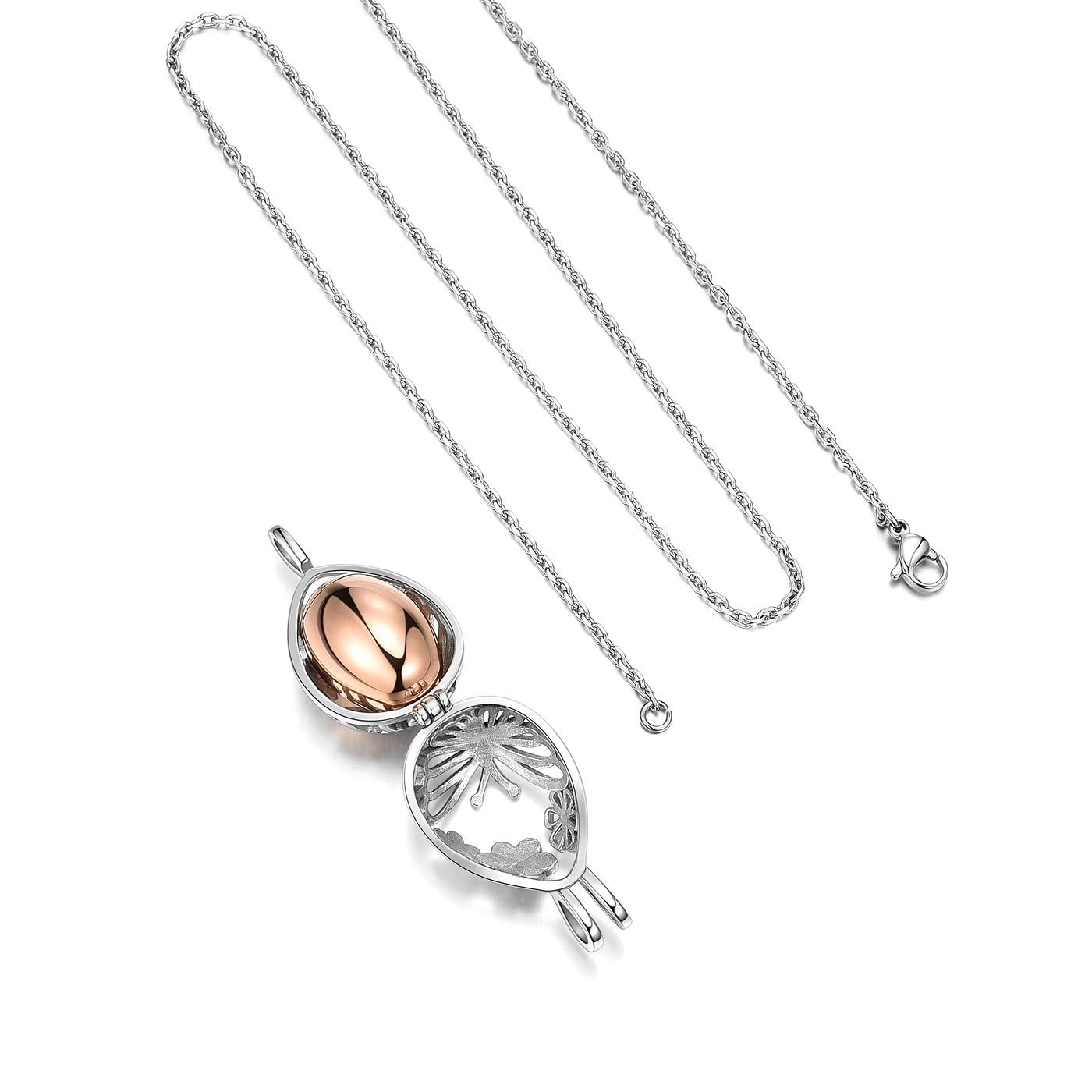 Cremation Jewelry Urn Necklace for Ashes Teardrop Butterfly Urn Memorial Lock…