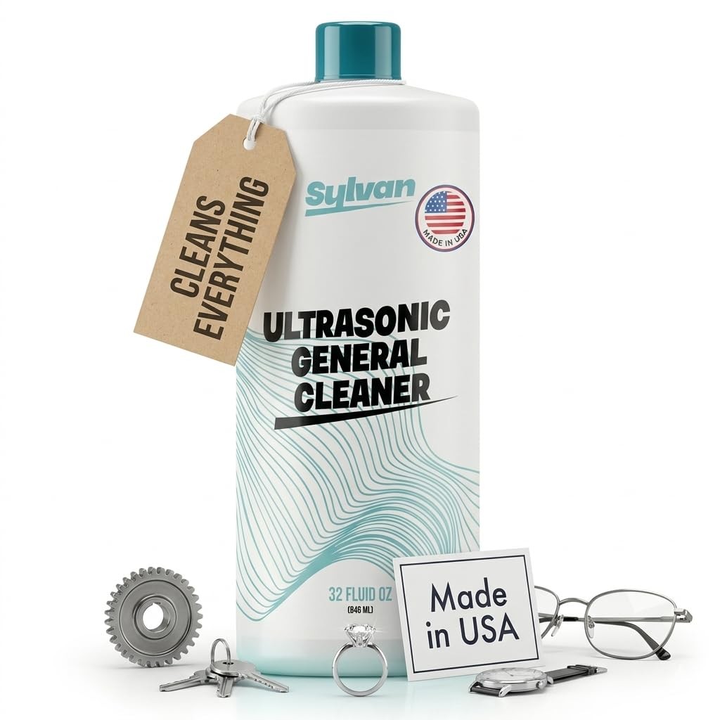 Ultrasonic Cleaner Solution Concentrate + Free Cleaning Cloth | Makes 50 Gal….