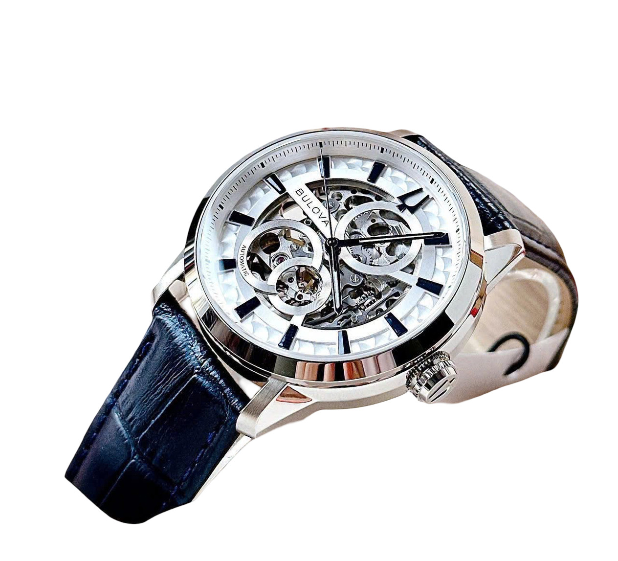 Bulova Sutton Silver Dial Automatic 96A330 Stainless Steel Men’s Watch