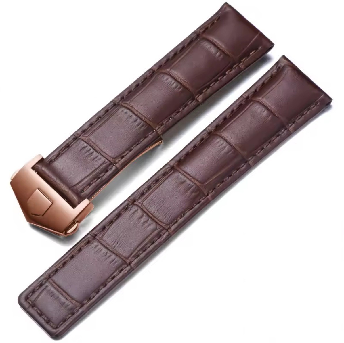 19-20-22mm Leather Watch Band Strap Made For Tag Heuer Carrera Calibre Monaco