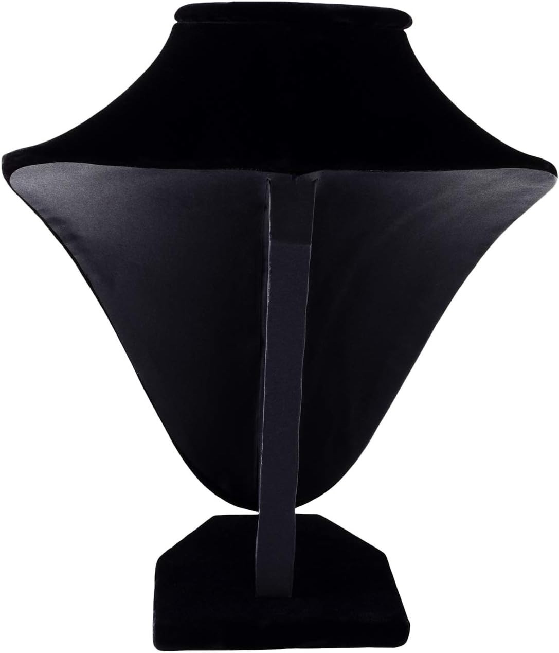 Versatile Black Velvet Necklace Bust Stand – 9-Inch Organizer for Every Occasion