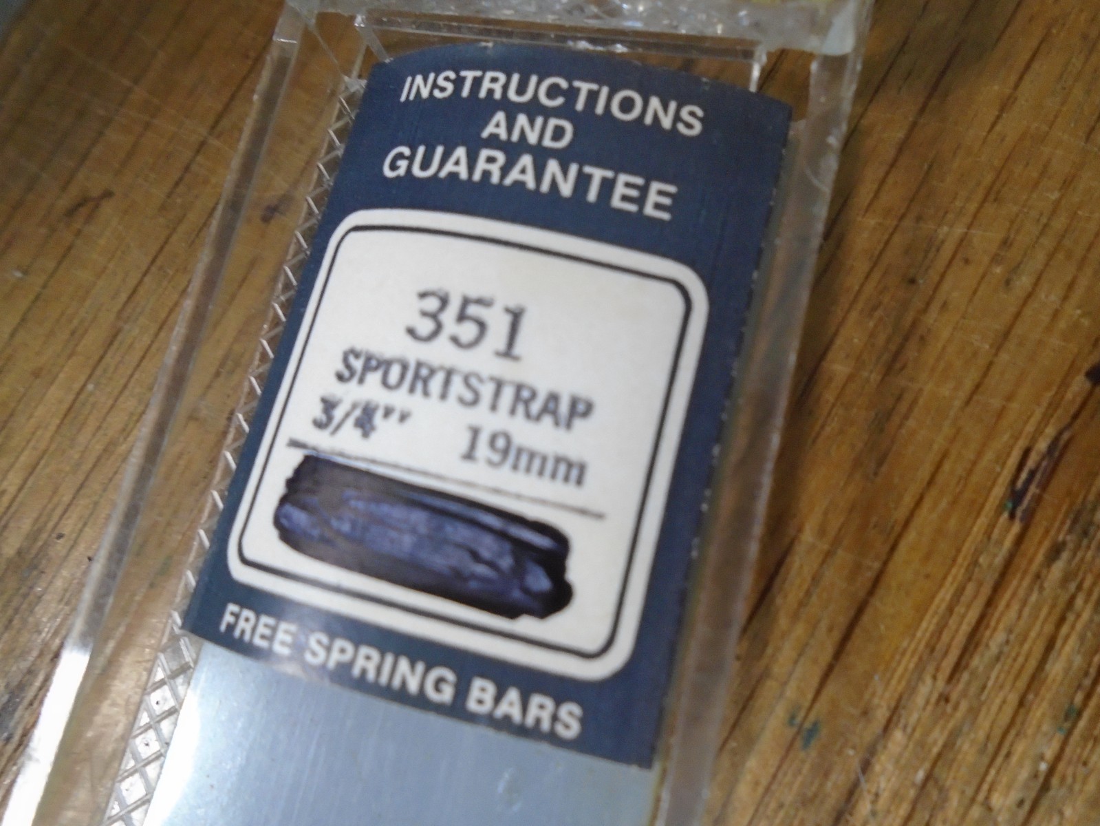 H Flex On #351 Rubber Black Sportstrap Watch Band 3/4″ 19mm Silver Buckle Vintag