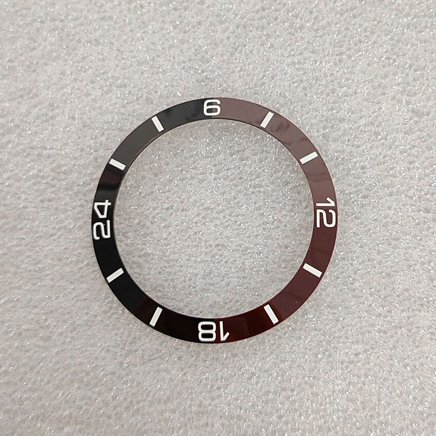 38MM Two-color Bevelled Ceramic Bezel Watch Insert Ring Inside Diameter 30.5MM