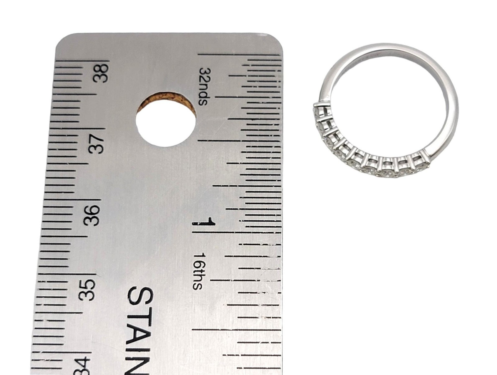 Tiffany & Co. Tiffany Forever Semi Eternity Round Diamond Band Ring in Platinum