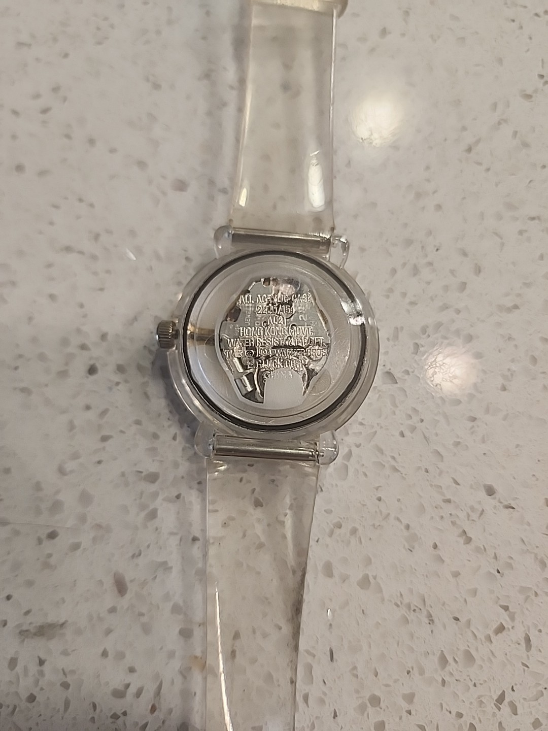 Vintage Armitron Women’s Watch 2200/154 Clear Band Tweety Looney Tunes