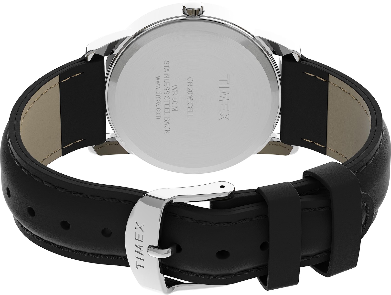 Timex Men’s Easy Reader Black Leather Strap Watch – T2H281 NEW