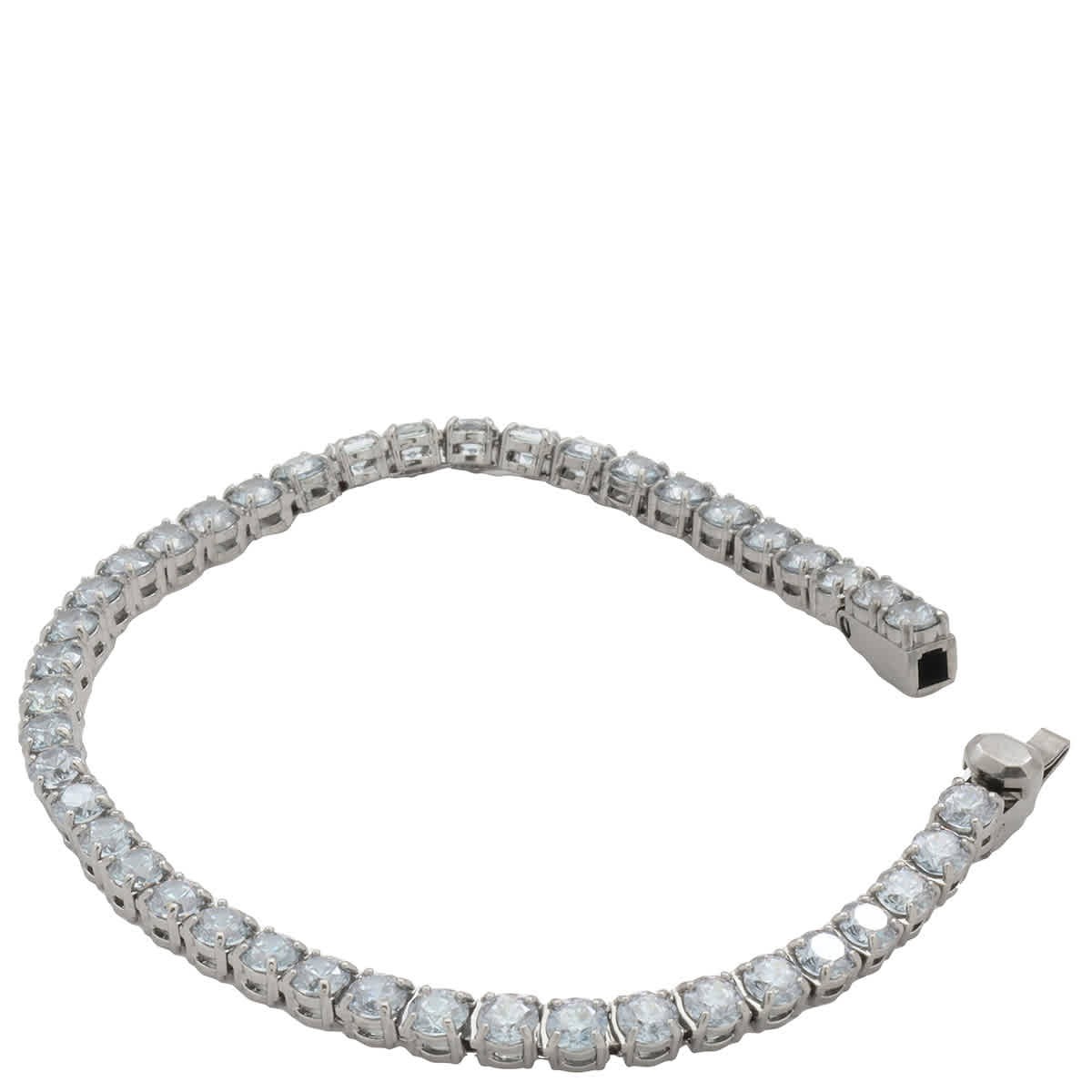 Swarovski Ruthenium Plated Matrix Tennis Bracelet, Size M