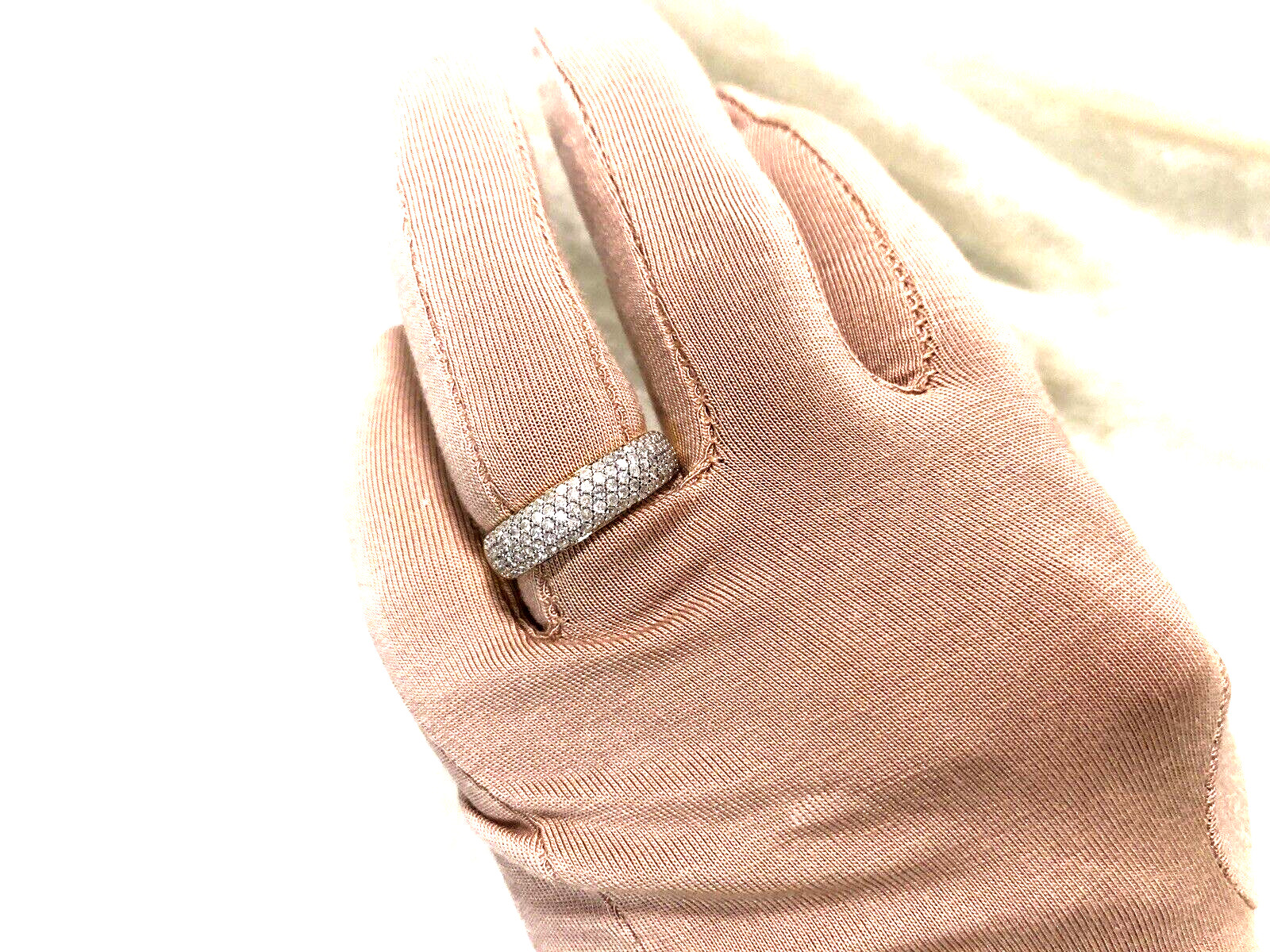 AFFINITY DIAMONDS 0.75cttw BAND RING, 14K YELLOW GOLD-PLATED SS, SZ 8 (M4531-24)