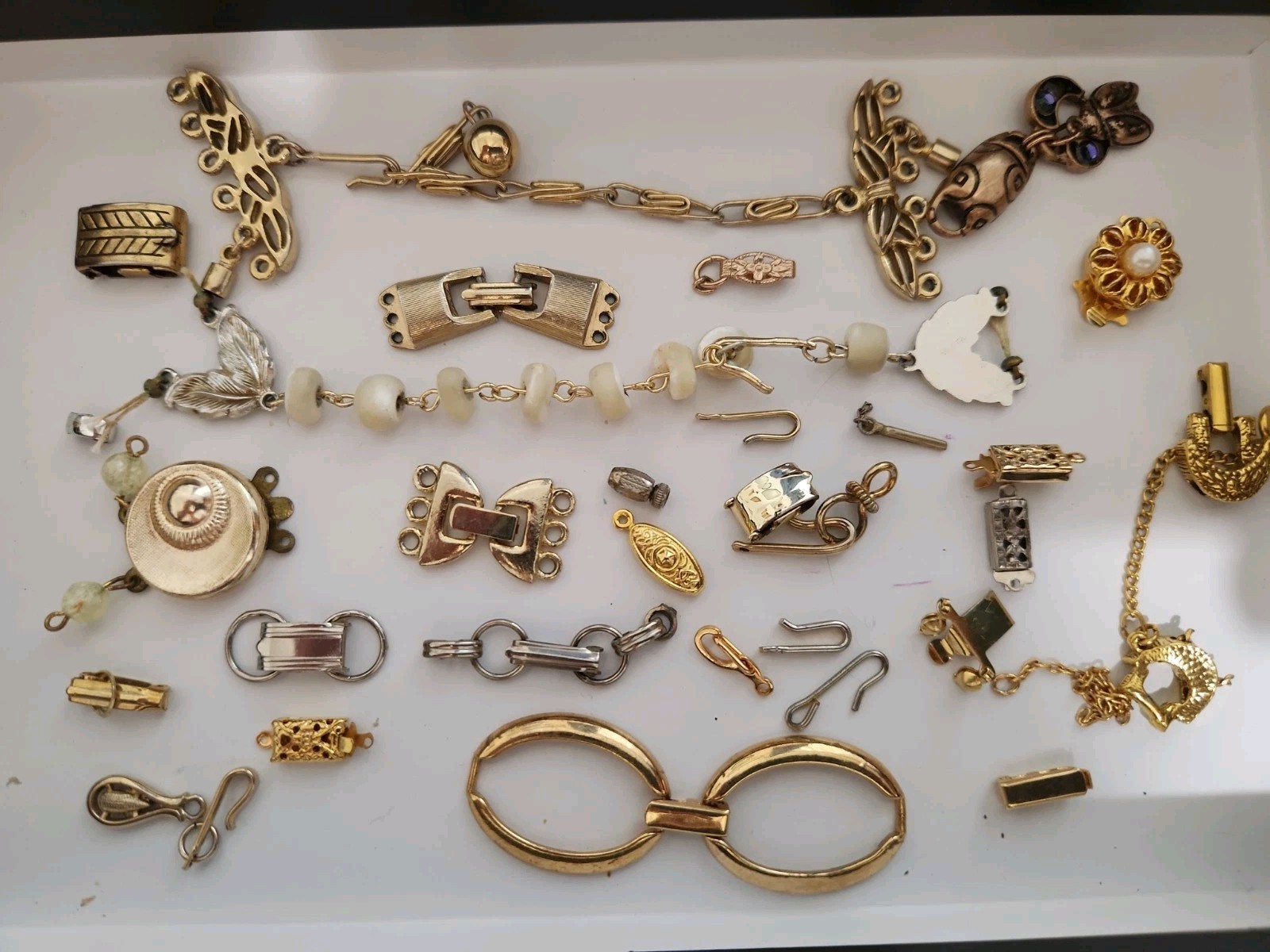 Vintage Jewelry Findings & Clasps Lot ~ Coro Goldette Japan and more