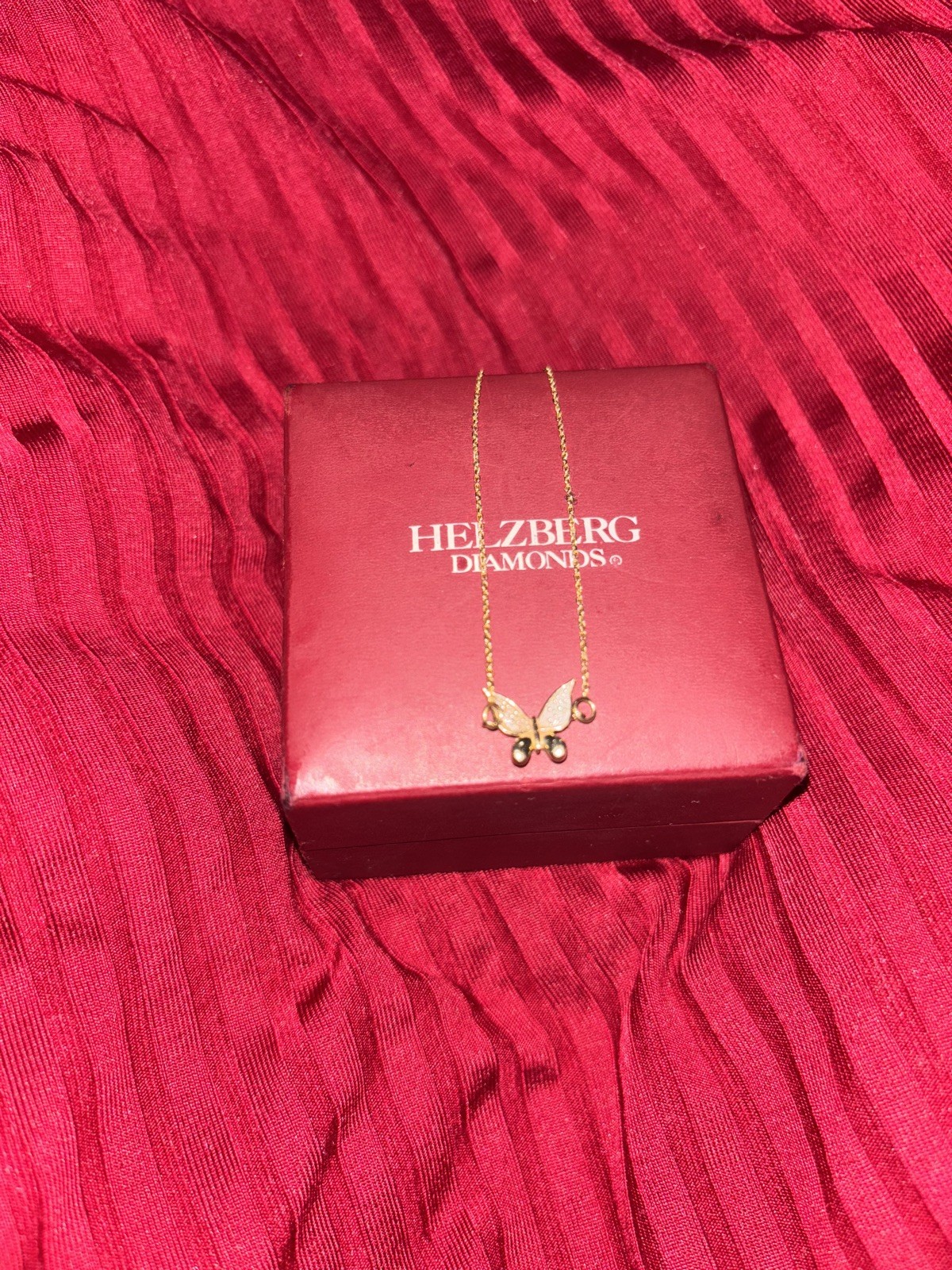 Diamond Accent Butterfly Bracelet In 1OK Yellow Gold 8 Inch| Helzberg Diamonds