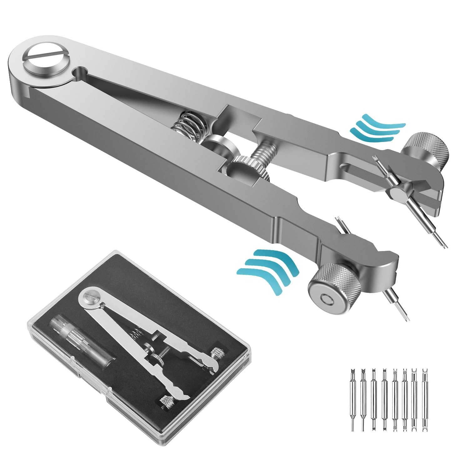 Spring Bar Plier Tool Kit, 6825 Spring Bar Tweezer Tool with Durable 8 Alloy …