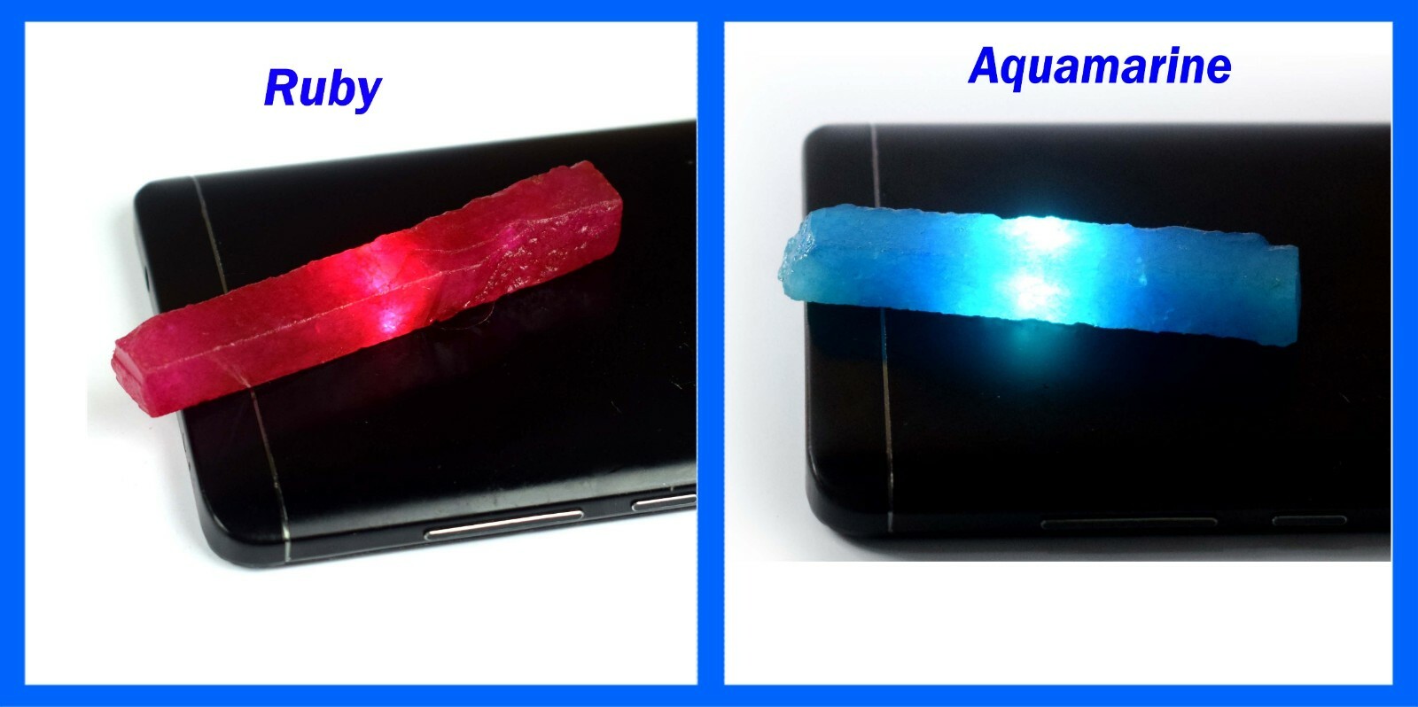 120 Ct Natural Ruby & Aquamarine Gemstone Slice Rough Pair GH05 New Year Offer