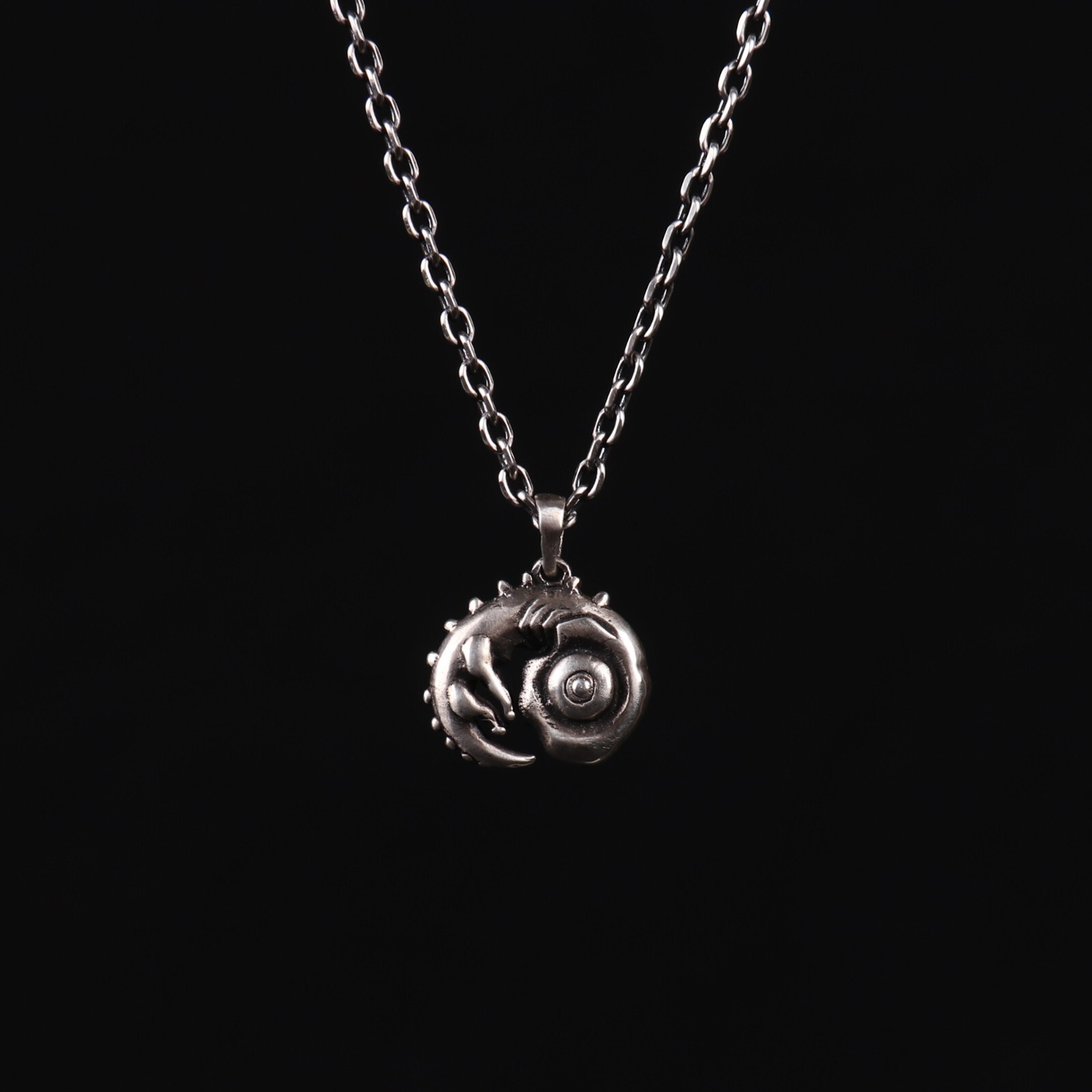925 Sterling Silver NEON GENESIS EVANGELION Adam Pendant The 1st Angel Necklace