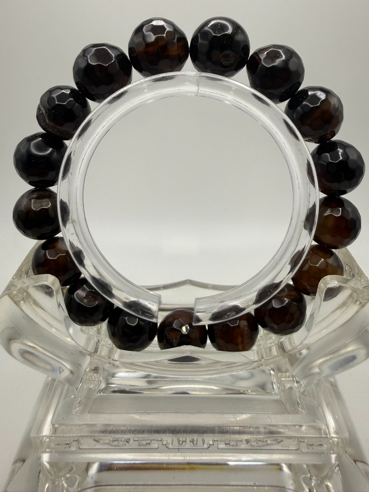 Natural Indonesian Agate Faceted – 12mm – A12-1807