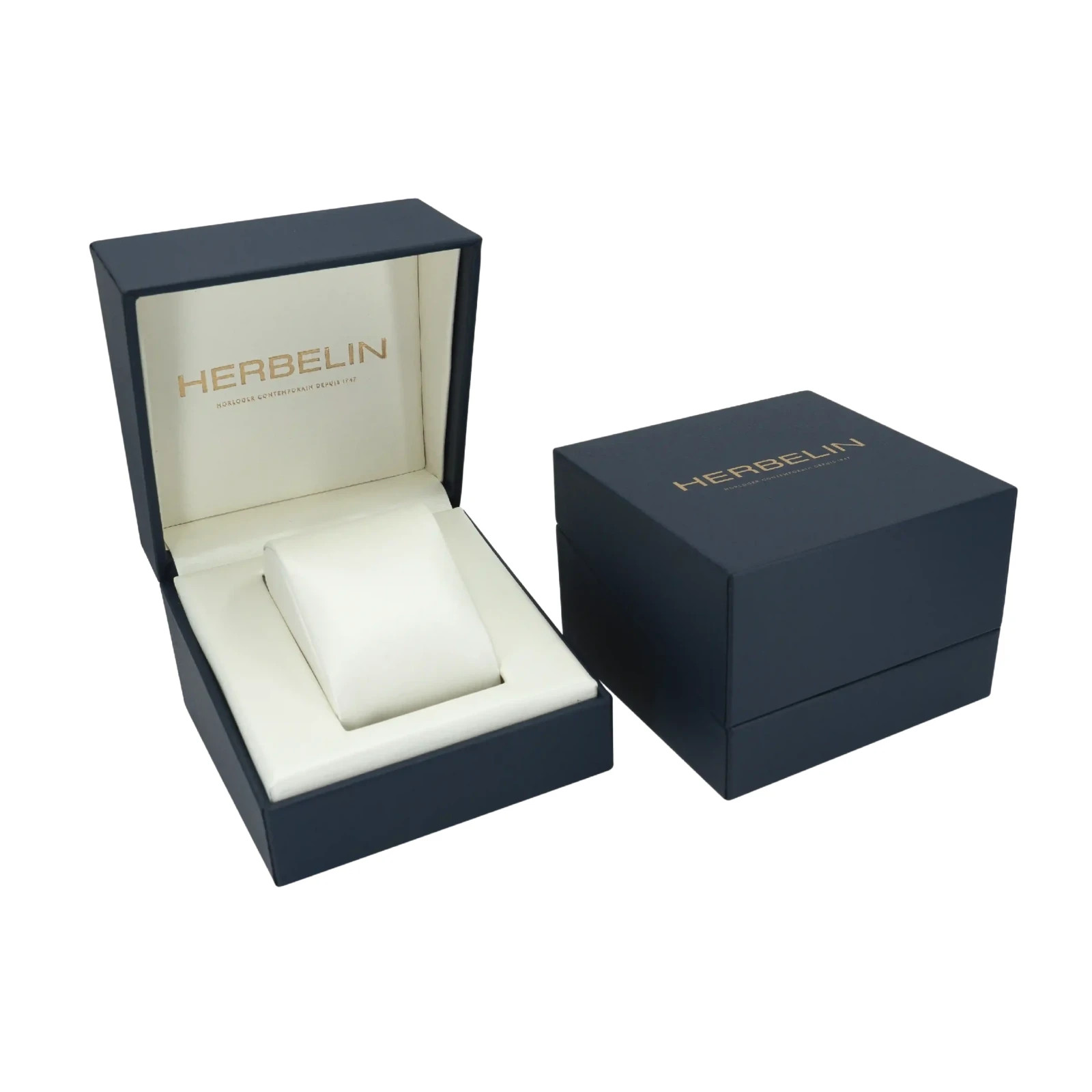Herbelin Luna 17457BT01 Womens Two-Tone Stainless Steel White Dial Watch 24mm