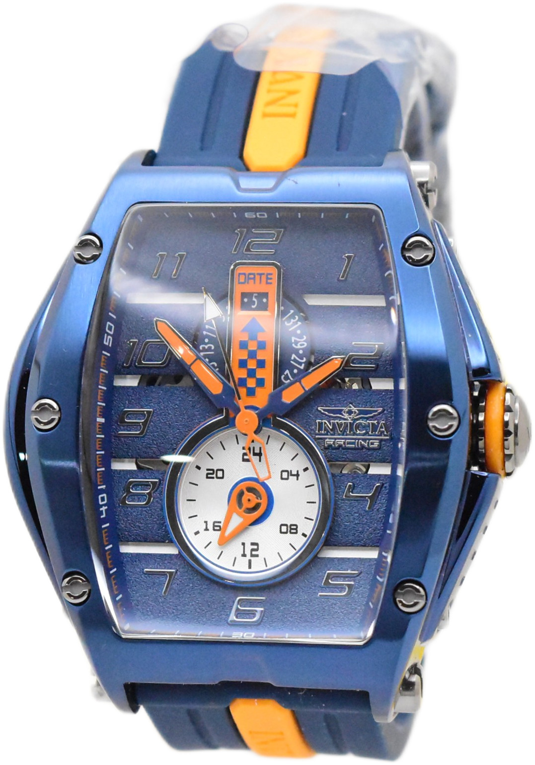 Invicta S1 Rally Diablo Racing RPM Men’s 50mm Blue & Orange Quartz Watch 47388