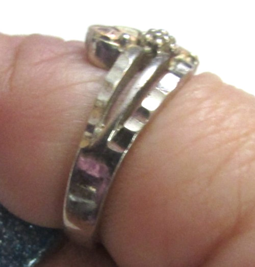 LANDSTROM’S BLACK HILLS GOLD & STERLING SILVER LEAVES TRIO RING SZ 9