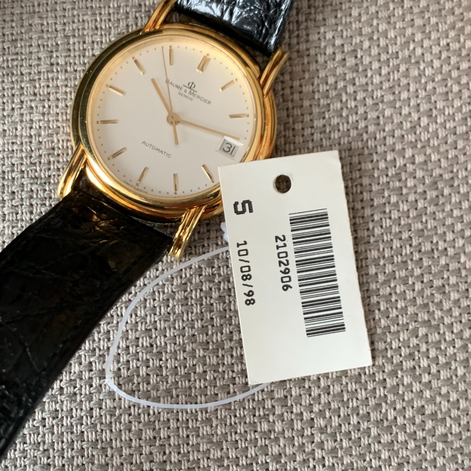 Baume & Mercier 18K Solid Gold Fancy Lugs Automatic Ref. 35600 – Wristwatch
