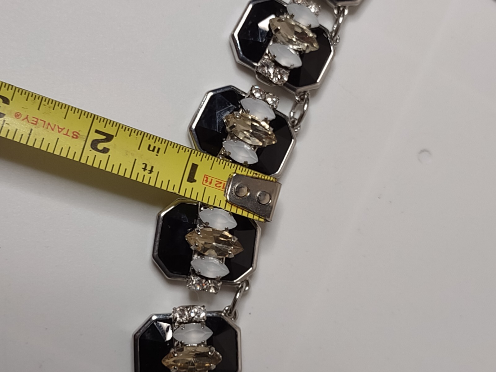Heavy White House Black Market Necklace Adjustable 18 To 20 Inches Long